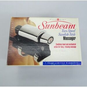 Sunbeam Massager Two Speed Swedish-Style‎ # 1857-1 with Box